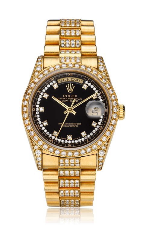 rolex day date 18k used|rolex 18k gold watch price.